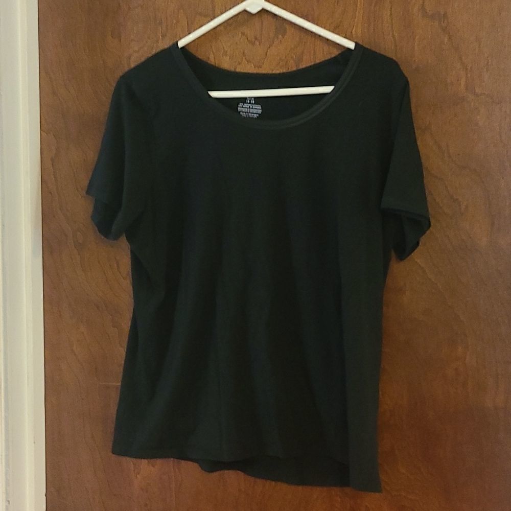 XL George Black Short Sleeve Top
